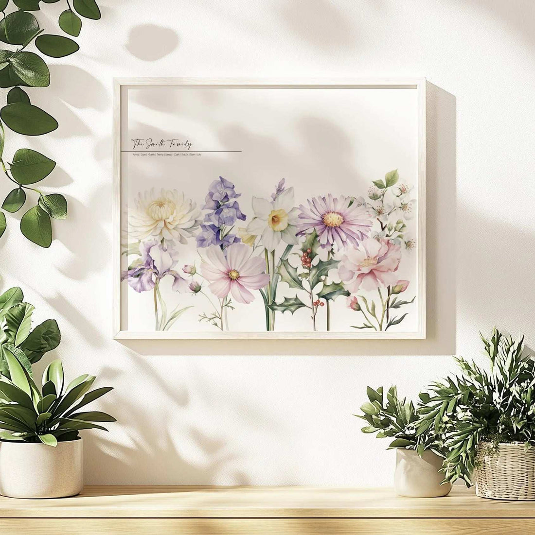 Cultivate Your Family's Love Story: Personalized Birth Flower Art to Cherish
